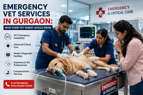 Emergency Vet Services in Gurgaon: What Every Pet Parent Should Know Before a Crisis Happens