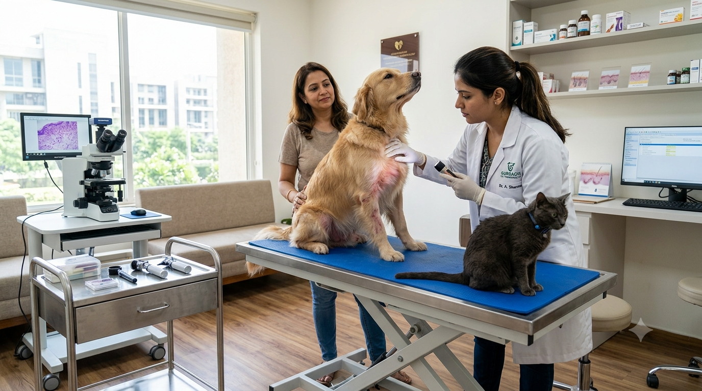 Pet Dermatologist in Gurgaon (2026): Complete Guide to Veterinary Skin Specialists for Dogs & Cats