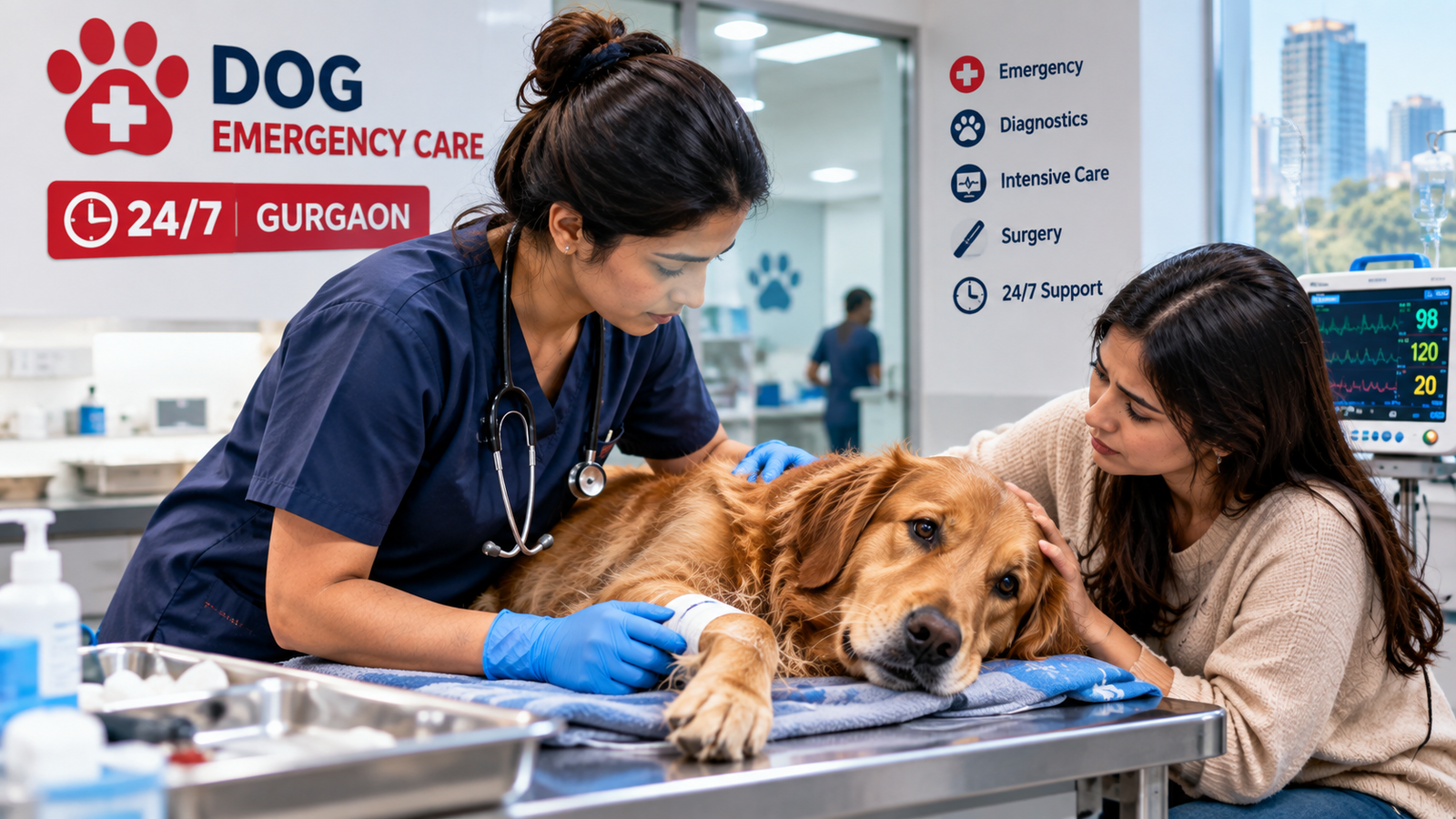 Dog Emergency Care in Gurgaon: 10 Situations That Need Immediate Veterinary Help