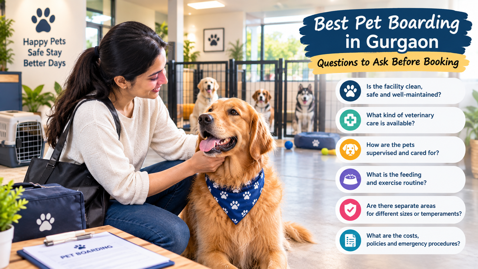 Best Pet Boarding in Gurgaon: Questions to Ask Before Booking