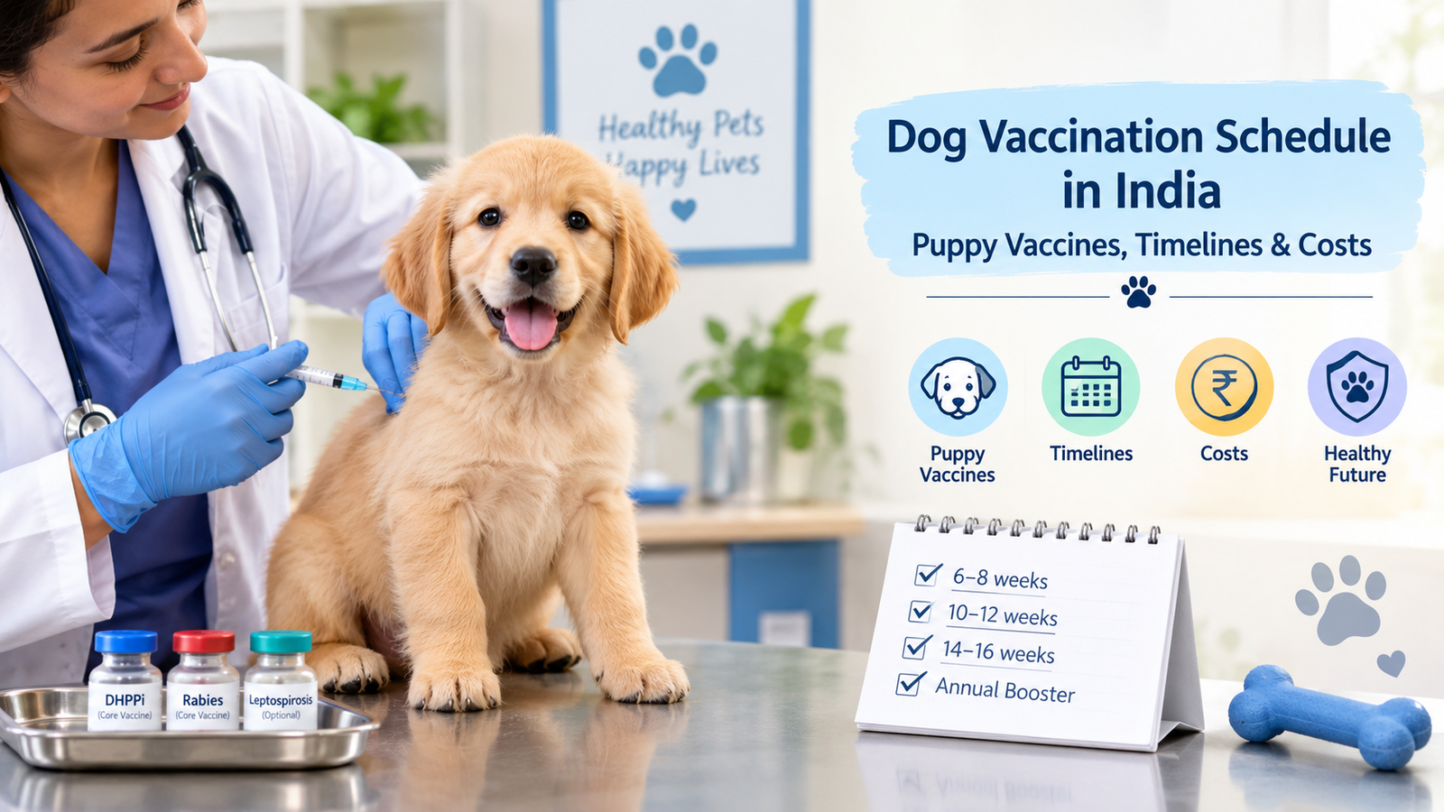 Dog Vaccination Schedule in India: Puppy Vaccines, Timelines & Costs